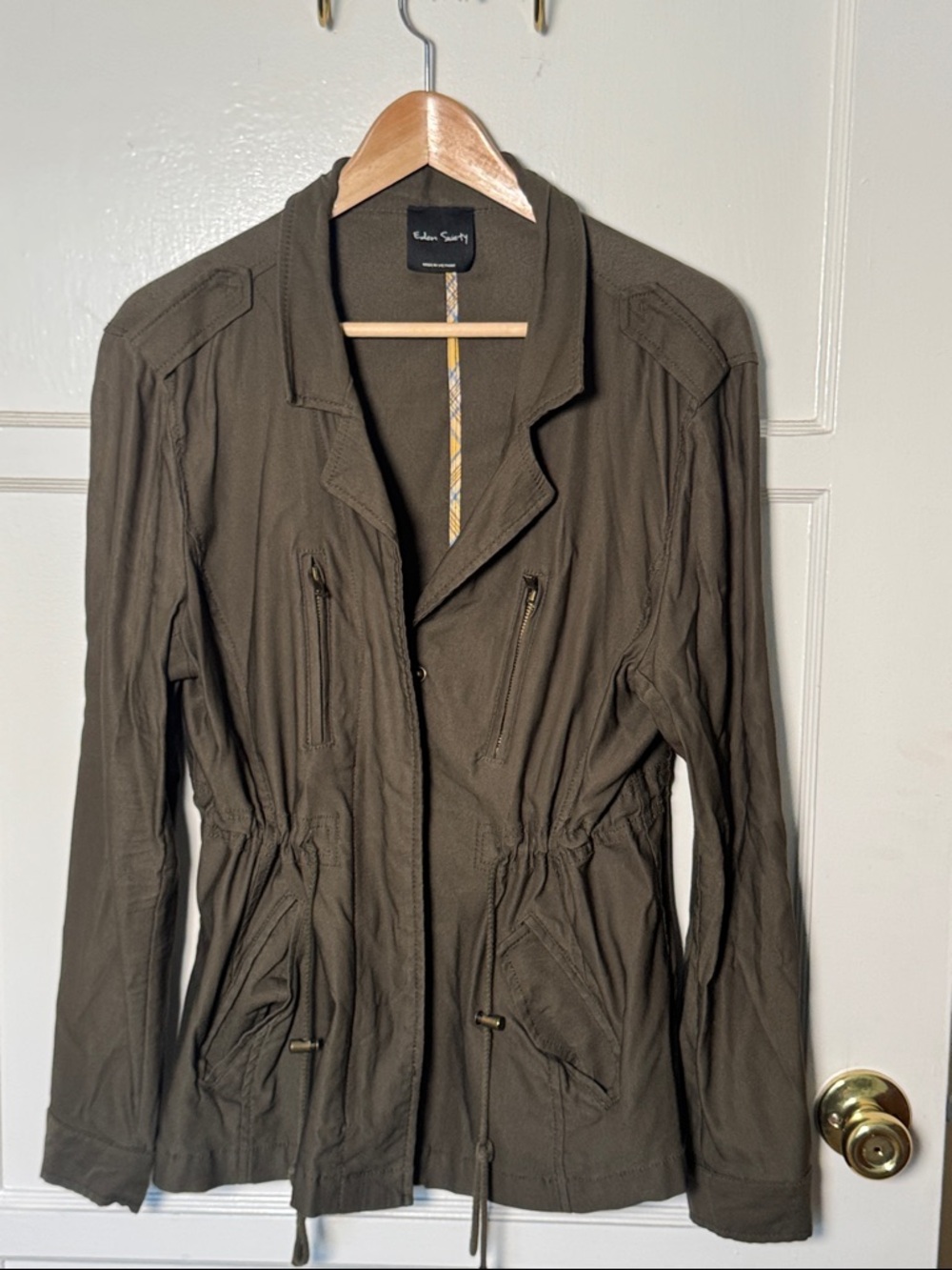 Eileen Fisher Olive Utility Jacket
